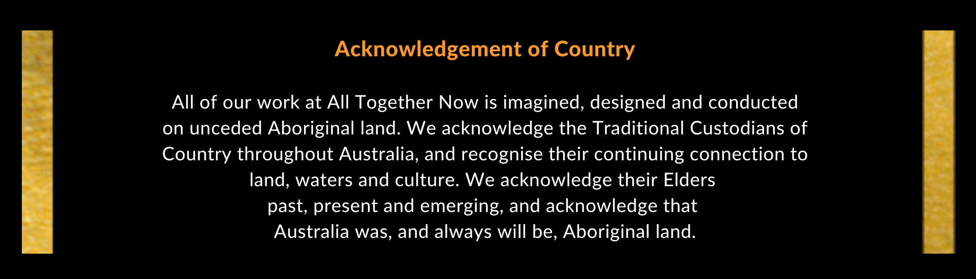 Acknowledgement of Country